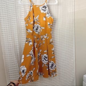 Yellow flower Dress